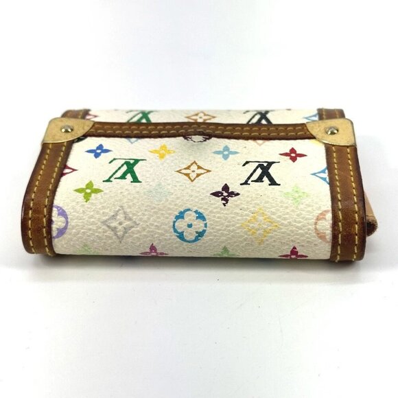 LOUIS VUITTON MonogramMulticolore Porto Monnaie-Plat Wallet coin purse - Picture 5 of 13